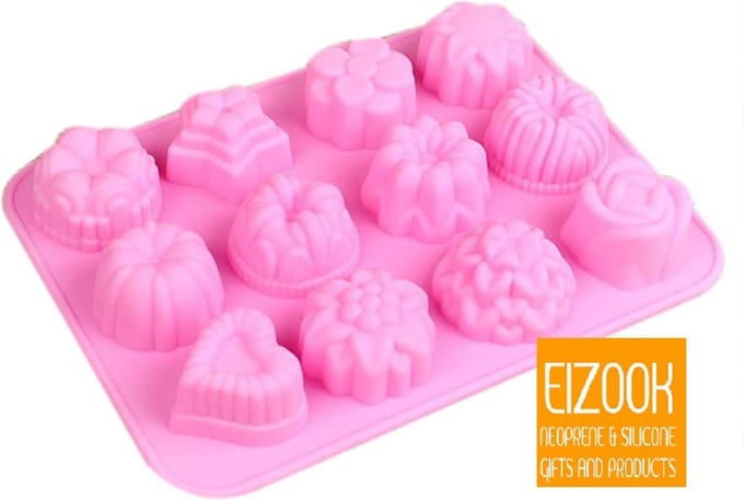 EIZOOK Silicone fruit bloem cake bak ijs vormen | Roze