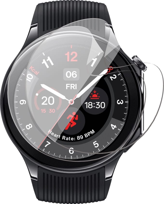 Screenprotector geschikt voor OnePlus Watch 2 - 2x FlexGuard Screen Protector