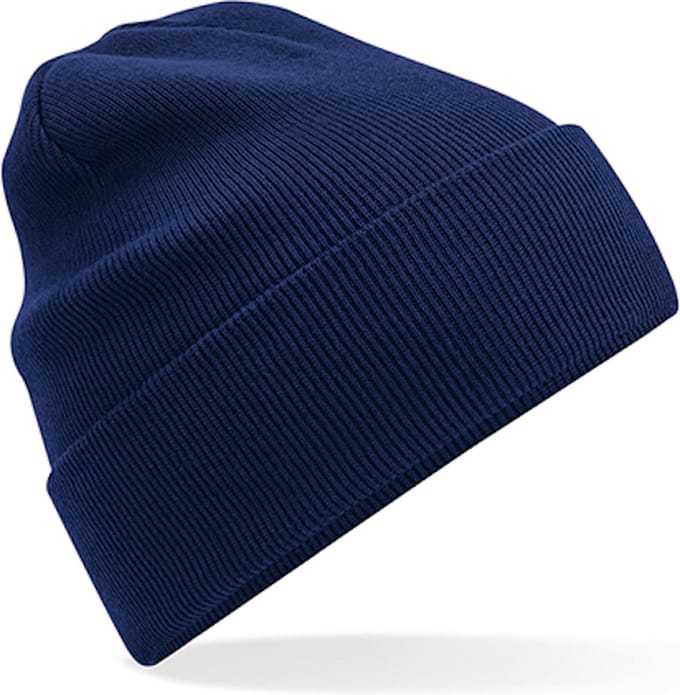 Beechfield 'Organic Cotton Original Cuffed Beanie' Donkerblauw