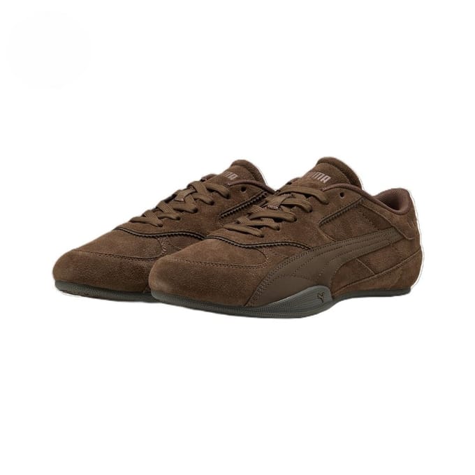 Puma Bella Mina Suède Dames Chocolade Sneakers