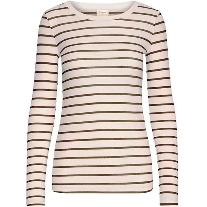 fransa - FRHIZAMOND STRIPE TEE 33 - Dames - T-shirts
