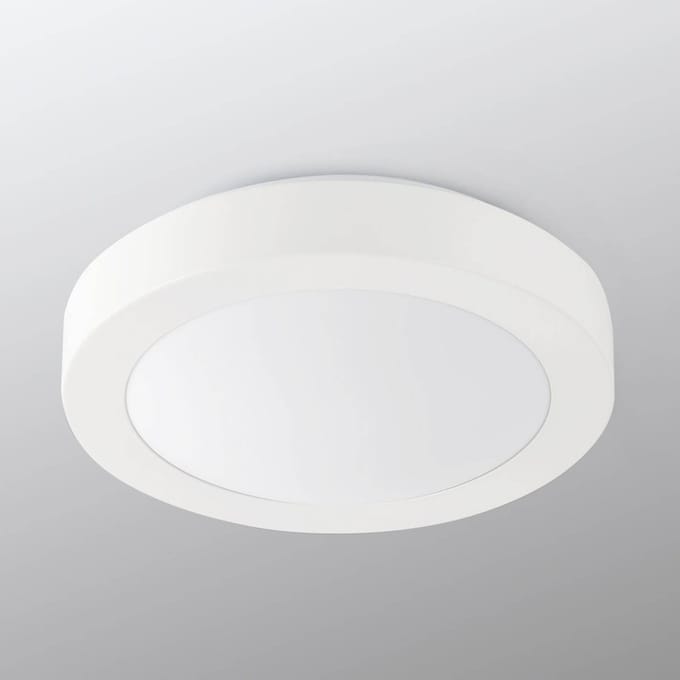 FARO BARCELONA Badkamer-plafondlamp Logos, Ø 27 cm, wit