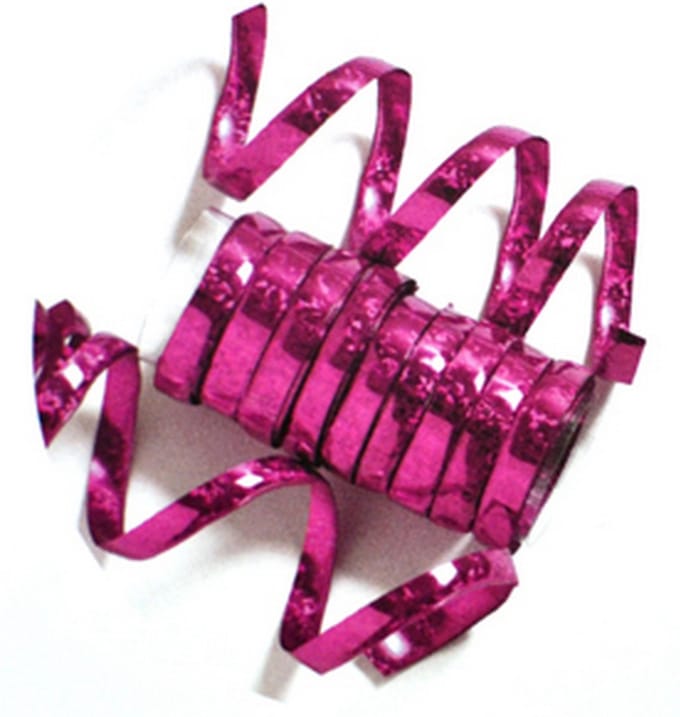Creative Party Holographic Streamers (Diva Pink)