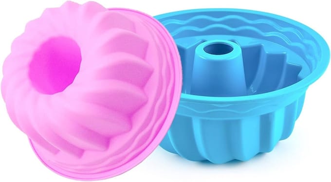 Siliconen tulbandvorm - anti-aanbak bakvorm - 2 stuks - Ø 15 cm