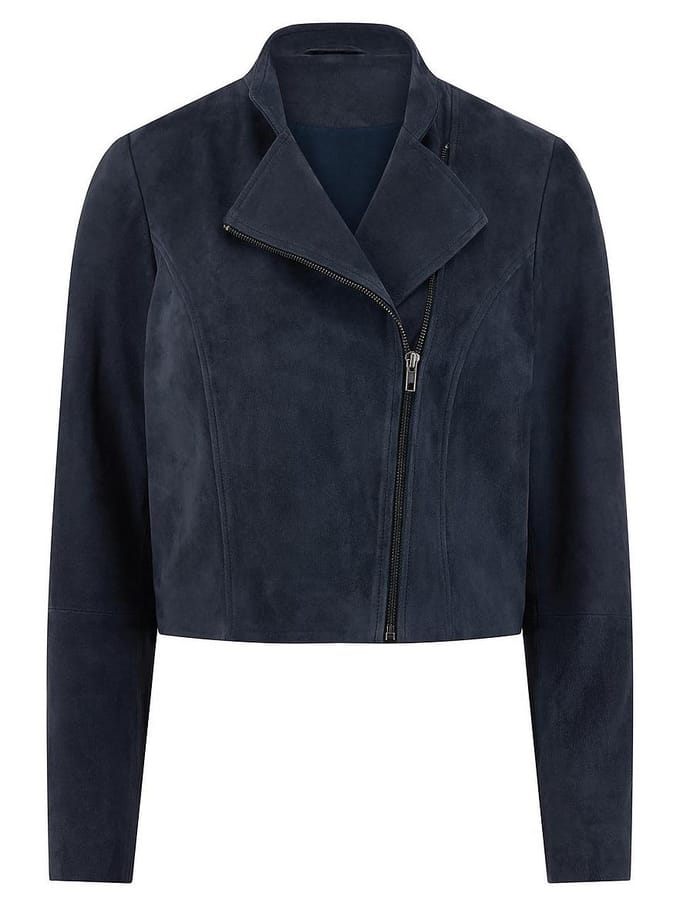 Leren jack Van TALBOT RUNHOF X PETER HAHN blauw