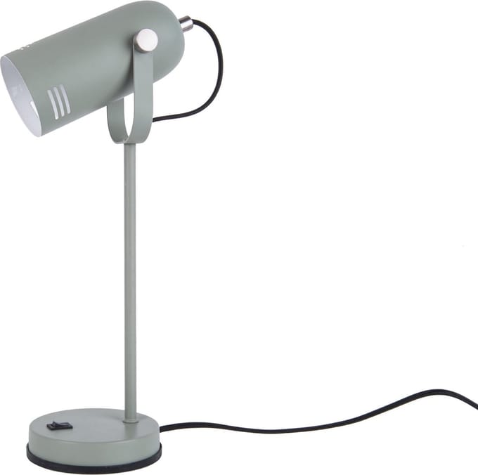Leitmotiv Husk - Tafellamp - Bureaulamp - Ijzer - 46x12,5cm - Groen