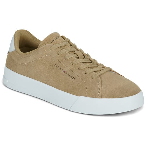 Tommy Hilfiger Court Suede heren sneaker - Beige - Maat 40