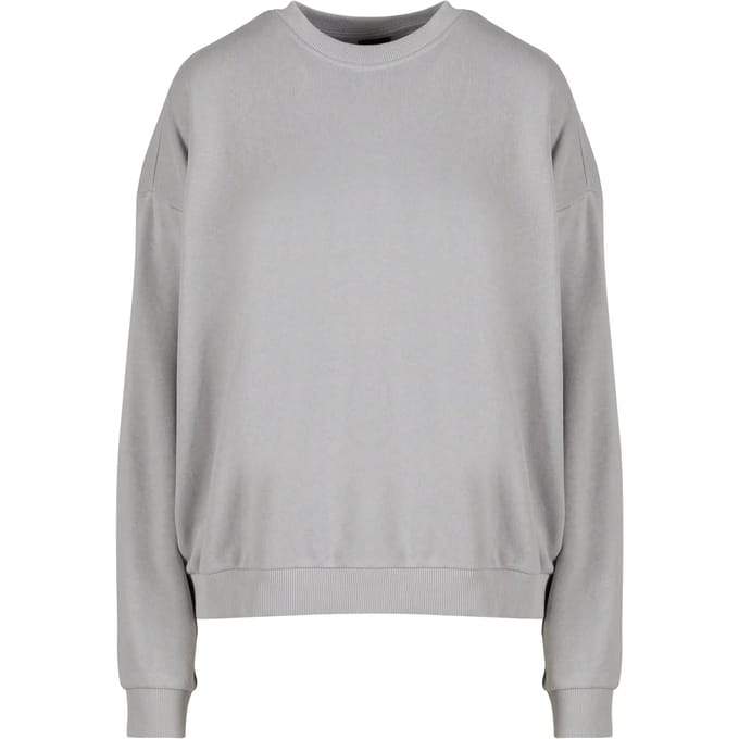 Urban Classics - Oversized Light Terry Crewneck sweater/trui - S - Grijs