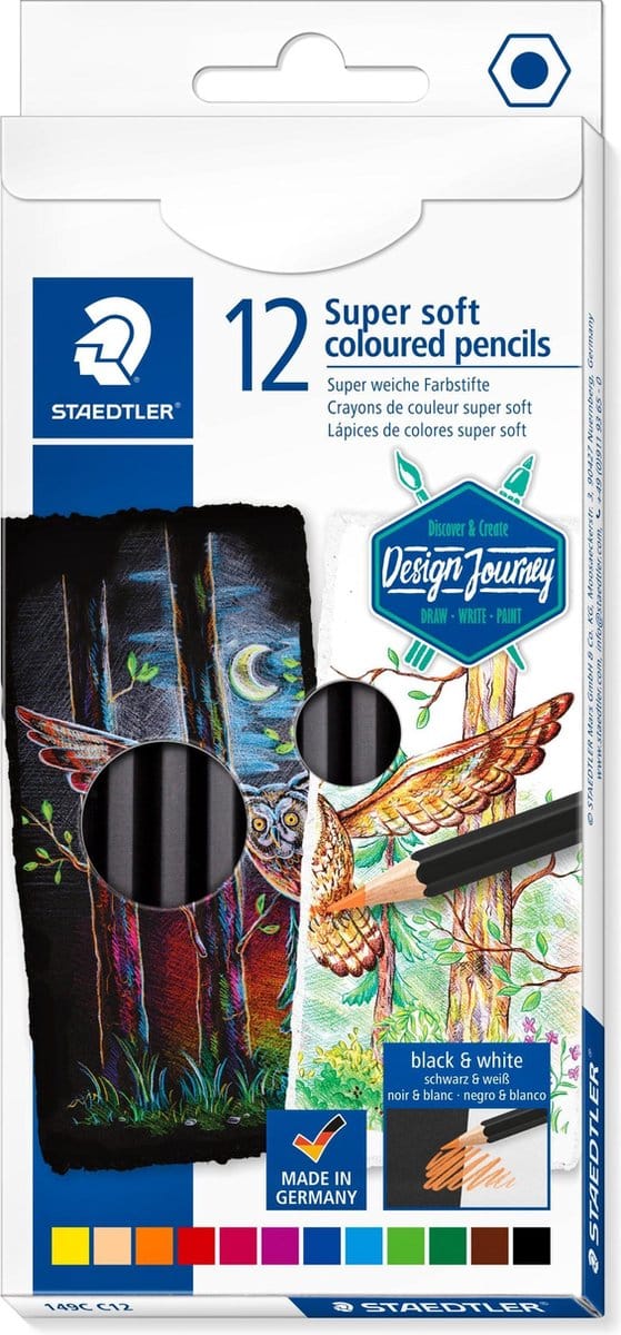 Staedtler Gekleurde potlood zacht 12 stuks 100% PEFC