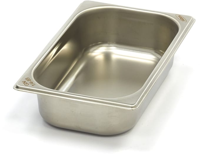 Gastronorm Bak - 1/4 GN - 6,5 cm Diep - RVS