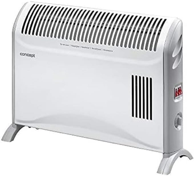Krachtige Vrijstaande Convector met Turbofunctie - 2000W