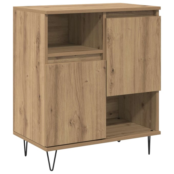 vidaXL - Dressoir - Artisan - Eiken - 60 - x - 35 - x - 70 - cm