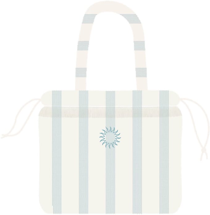 Place Réservée Holiday beach bag 32x28cm eucalyptus