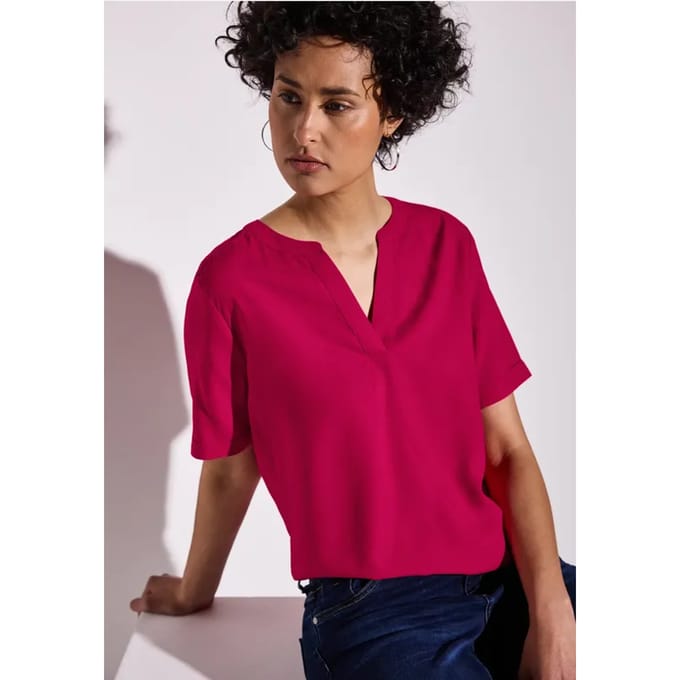 Blouse in effen kleur