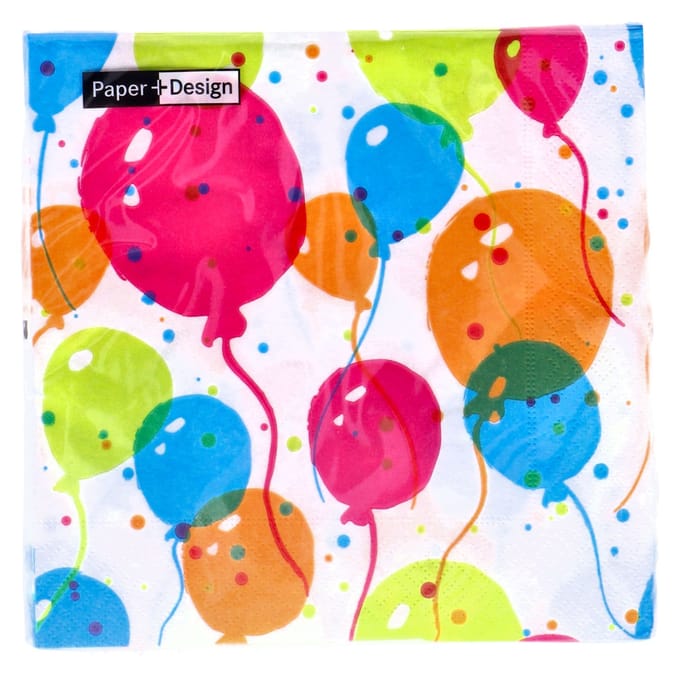 Servetten Splash Balloons 33x33 cm