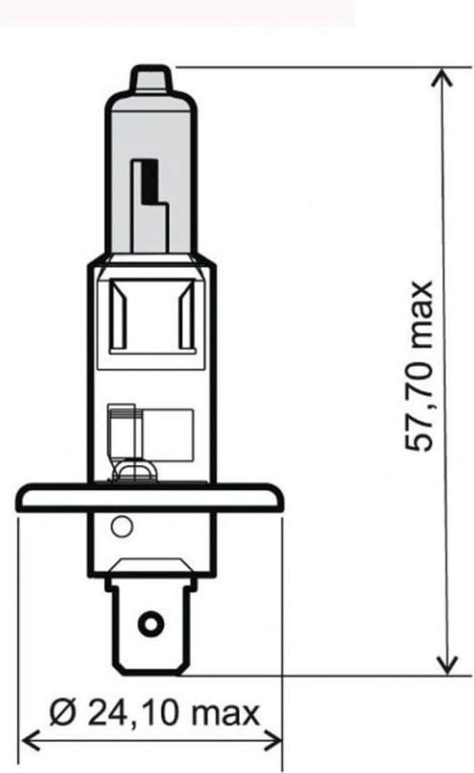 witte lamp rms h1 12v 55w voor motor scooter auto à l'unité neuf