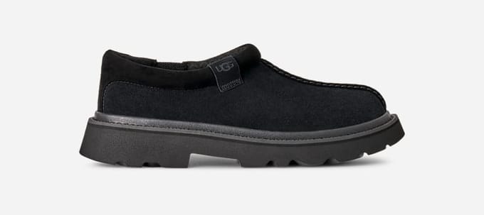 UGG® Tasman Lug in Black, Size 7, Suede/Polyester/Wool