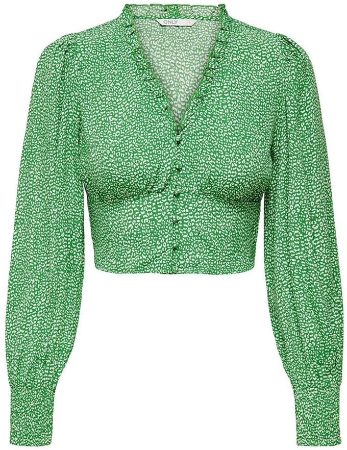 Only Leonora Blouse Met Lange Mouwen Groen S Vrouw