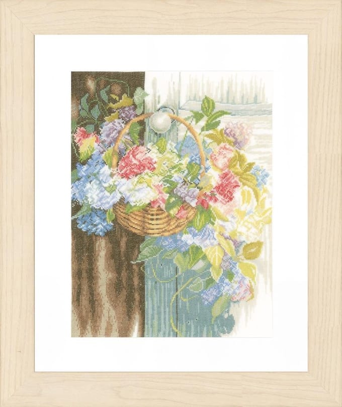 Telpakket kit Bloemenmand  - Lanarte - PN-0154331