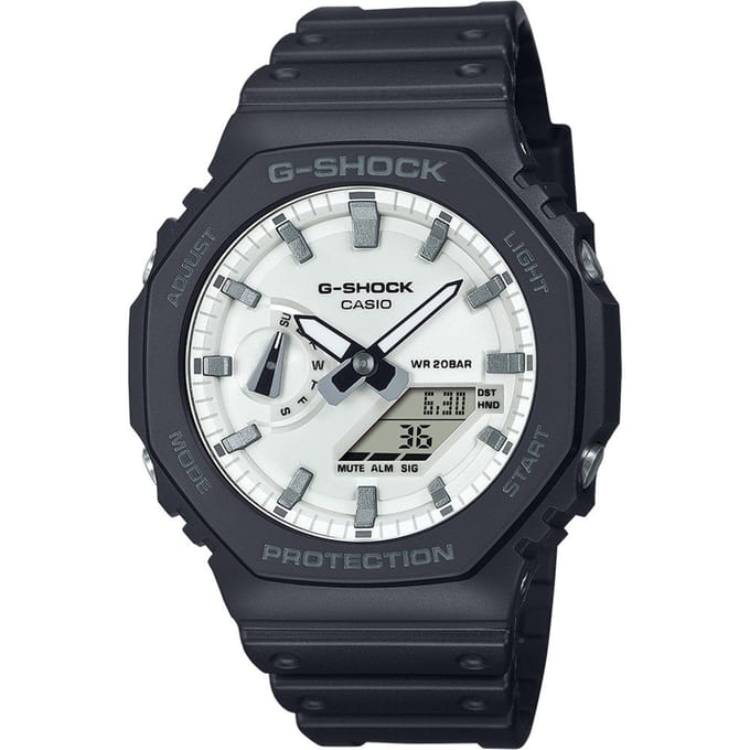 G-Shock Classic Style GA-2100WD-1AER Black & Brilliant White Horloge