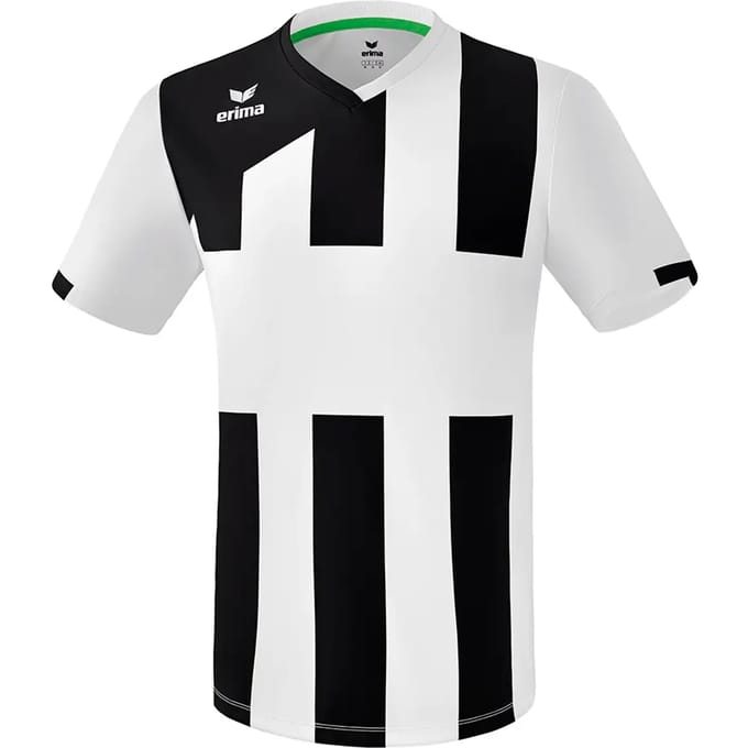 Erima Siena 3.0 Shirt Korte Mouw Heren - Wit / Zwart | Maat: S