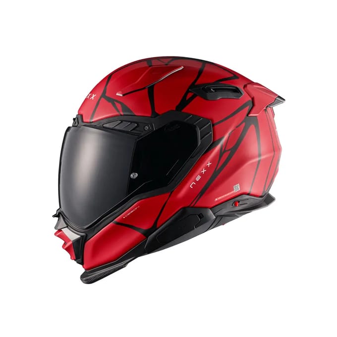 Nexx X.WST 3 B-Side Zwart Mat Rood Integraalhelm - Helm