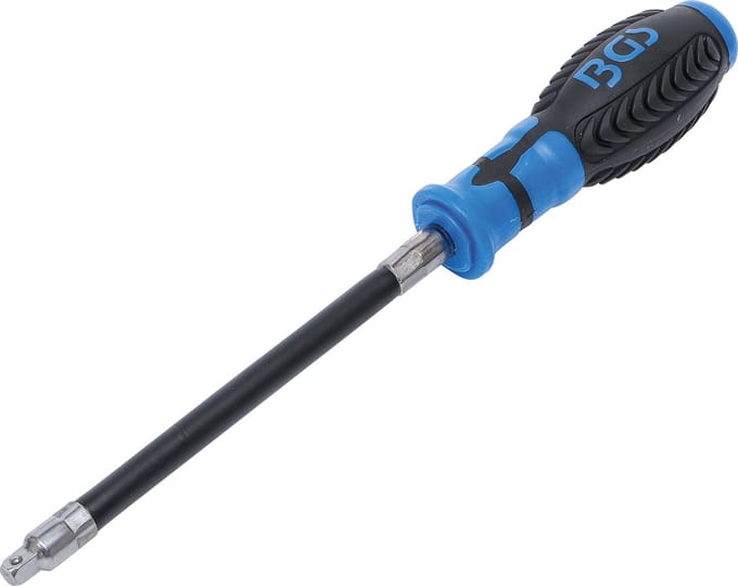 BGS schroevendraaier met flexibel rond handvat buiten vierkant 6,3 mm (1/4") - 7825