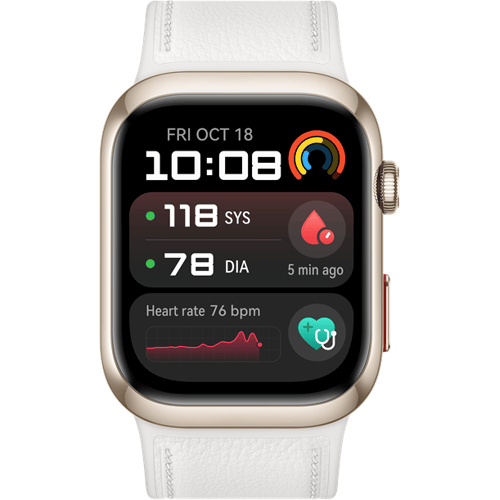 Huawei Watch D2 Wit - Smartwatch - Smartwatch met gecertificeerde bloeddrukmeter | ECG | Compatibel met iOS en Android - Wit