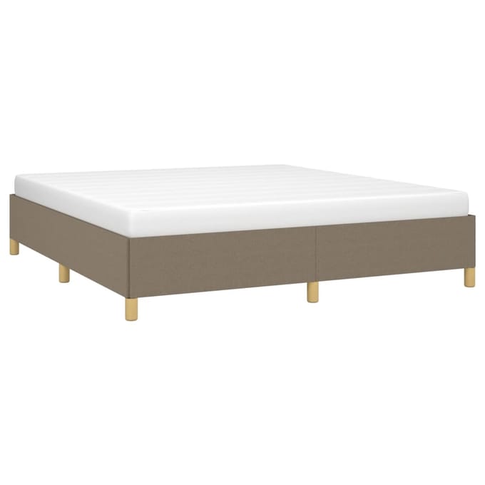 vidaXL - Boxspring - bed - stof - taupe - 180x200 - cm