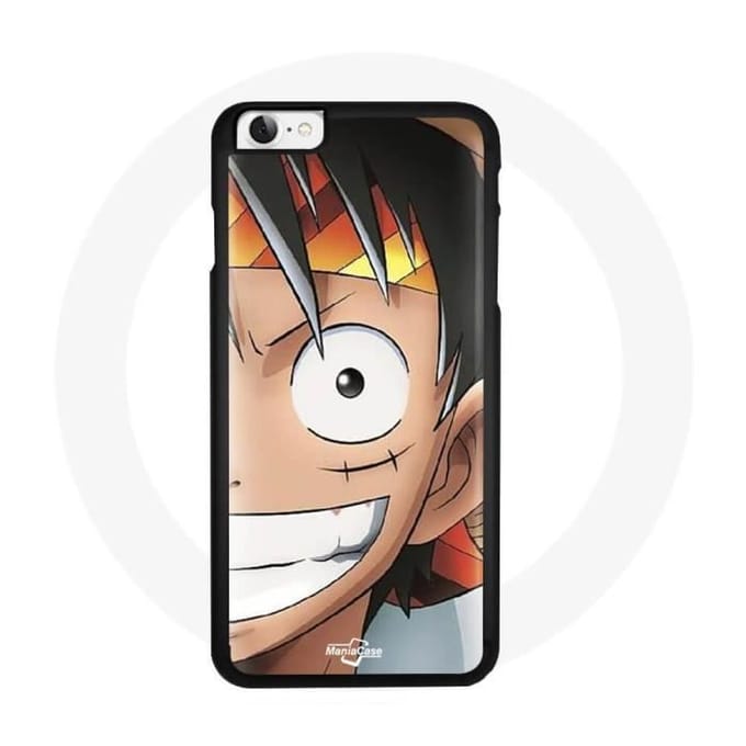 Coque iPhone 6 - Maniacase - One Piece Luffy - Souple - Noir - Modèle iPhone 6