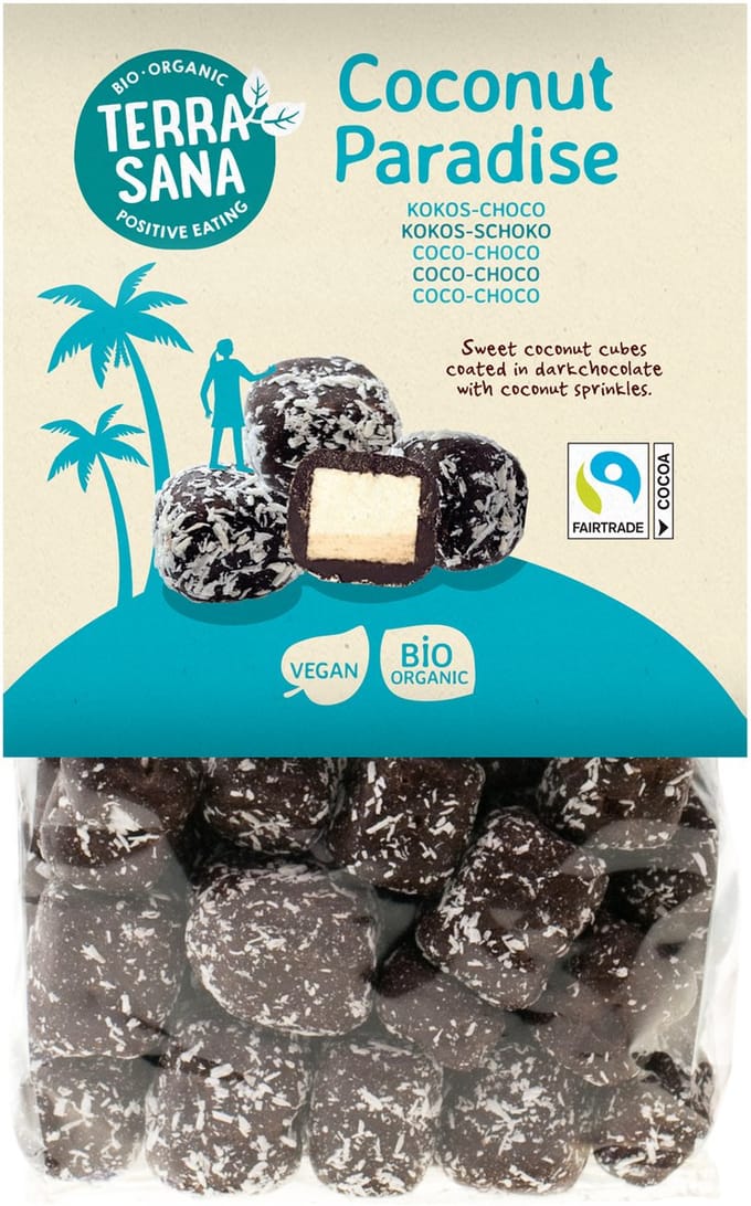 Terrasana Choco-treats-Coconut Paradise-150 gram