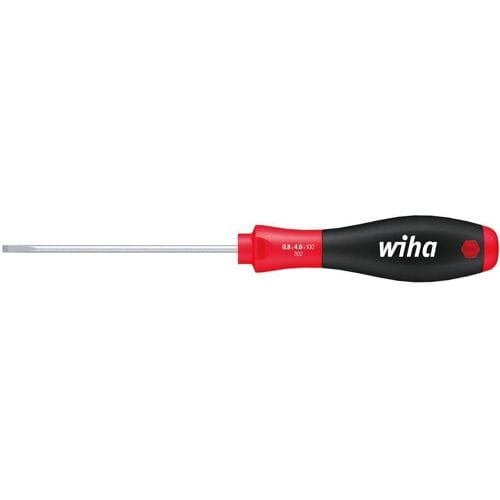 Wiha 00696 Werkplaats Platte schroevendraaier Kopbreedte: 4 mm Koplengte: 300 mm DIN ISO 2380