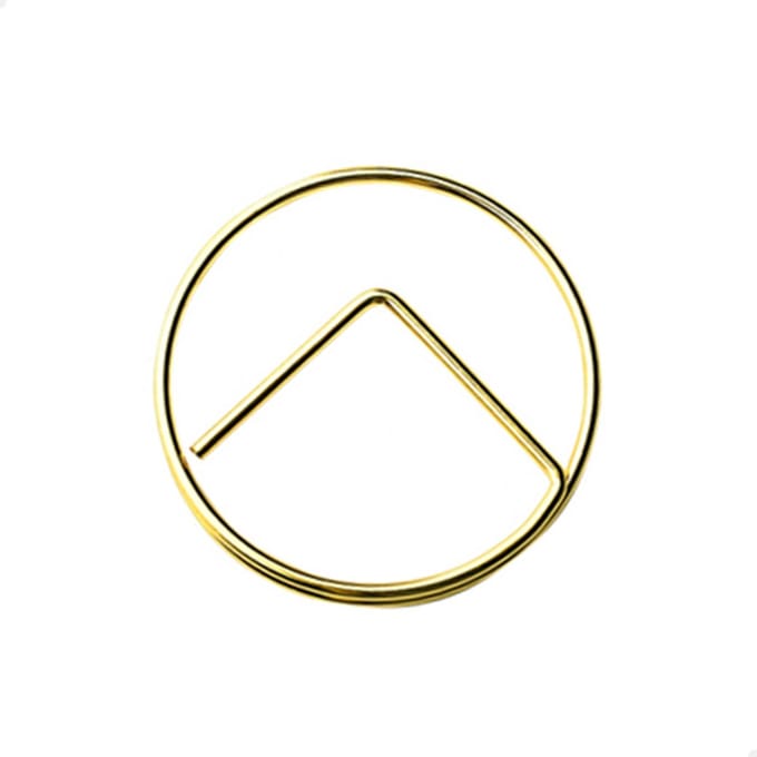 Paperclips rond 25 mm | Goud | 50 stuks