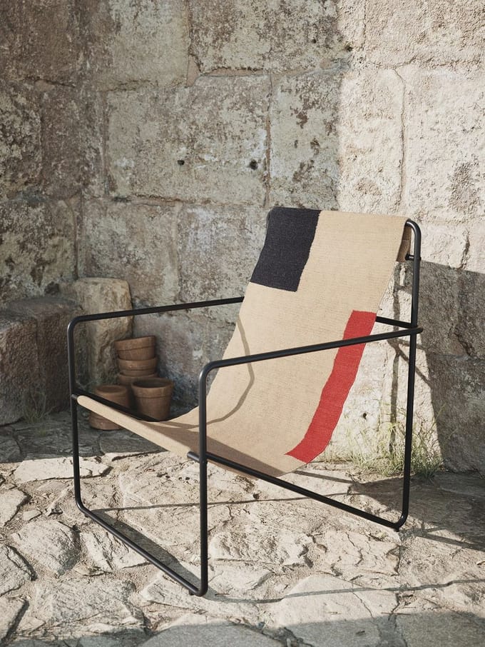 Ferm Living Desert Stoel - zwart - Block