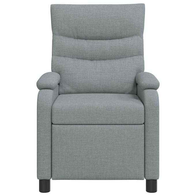 vidaXL - Recliner - Lichtgrijs - Stof