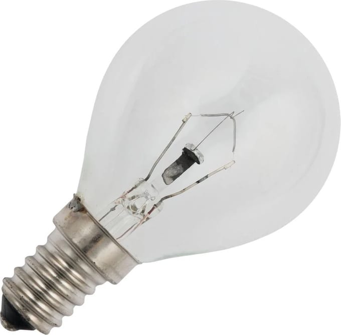 Schiefer E14 Kogel Gloeilamp | 15W 2700K 150lm 12V | Dimbaar