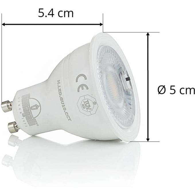 Fumagalli LED-reflector GU10 CCT, 3,5 W, 366 Lm