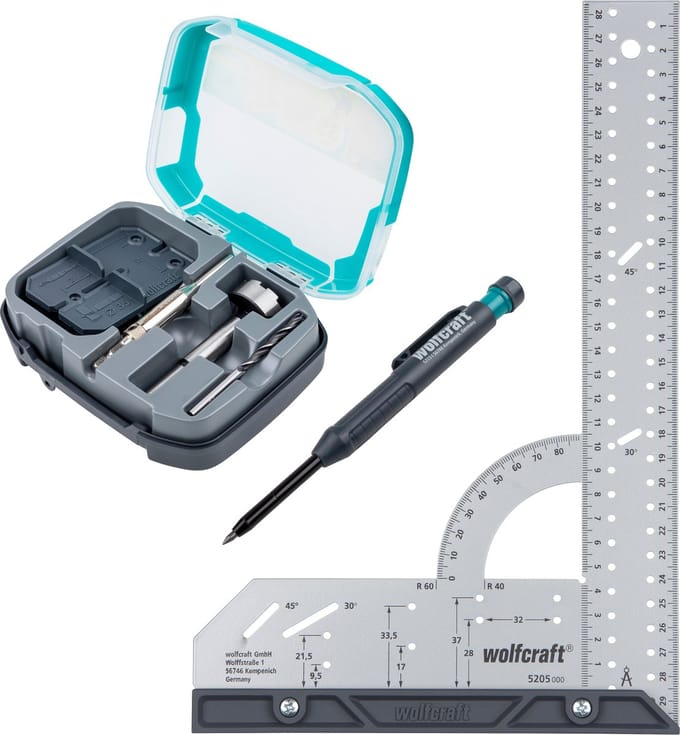 wolfcraft - Projectset 'Montage van Ø 35 mm potscharnieren' - 8656000