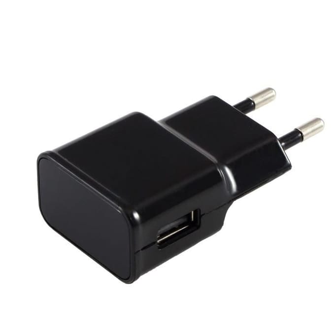 Charger + USB-C Cable for Samsung A21S - A31 - A41 - A51 - A71 - Type USB-C Cable 1 Meter Black Wall Plug Charger Phonillico® zwart
