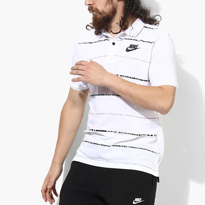 Polo Décontracté Logo Nike Homme Tops AA5035-100 L white