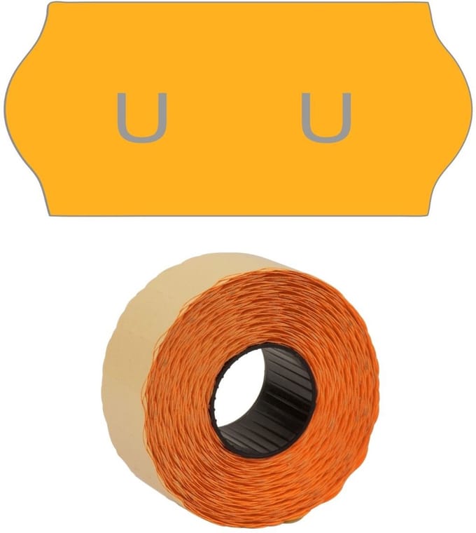 Sato Samark 2612 fluor oranje permanent 1500/rol (6 rollen)