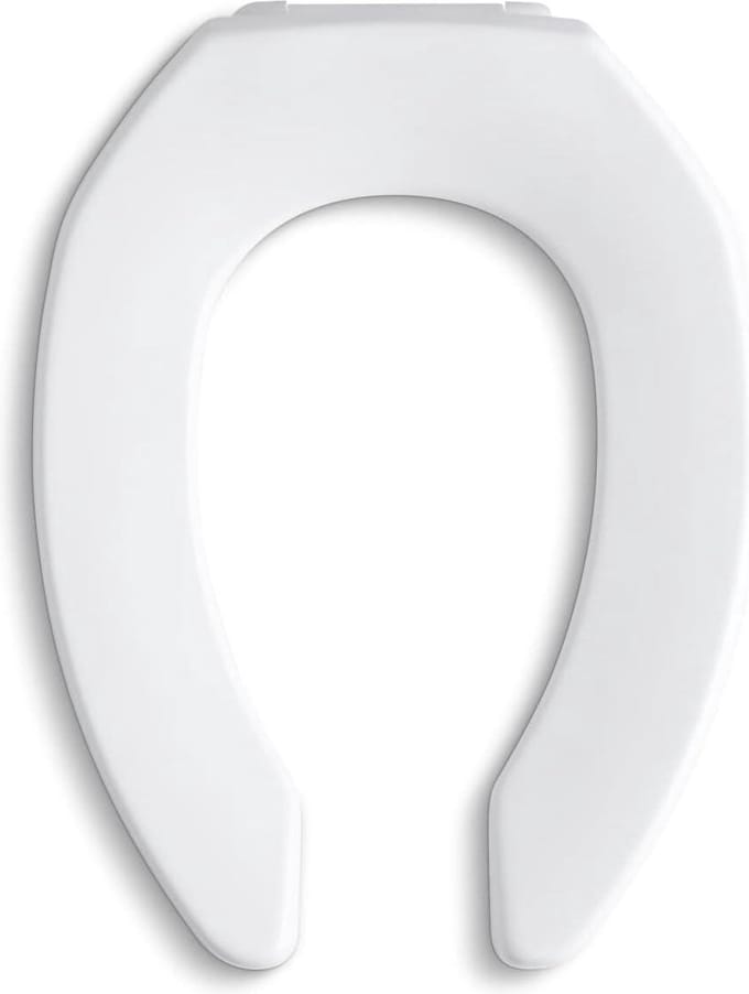Standaard Verlengde Toiletbril - Wit - Verlengd Lustra-model
