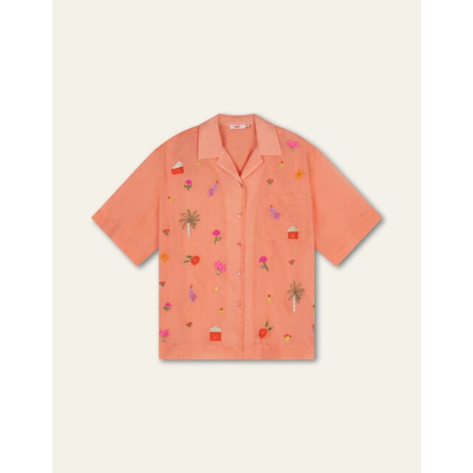 Oilily Bowling Blouse- maat40 Crabapple