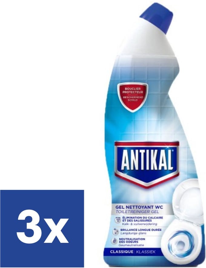 Antikal Classic Toiletreiniger - 3 x 750 ml