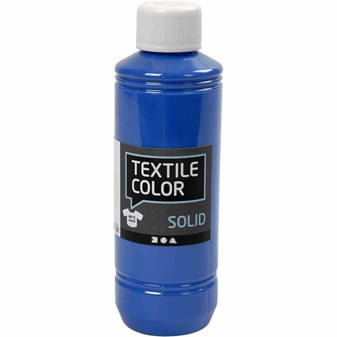 Textil Solid, brilliant blauw, dekkend, 250 ml