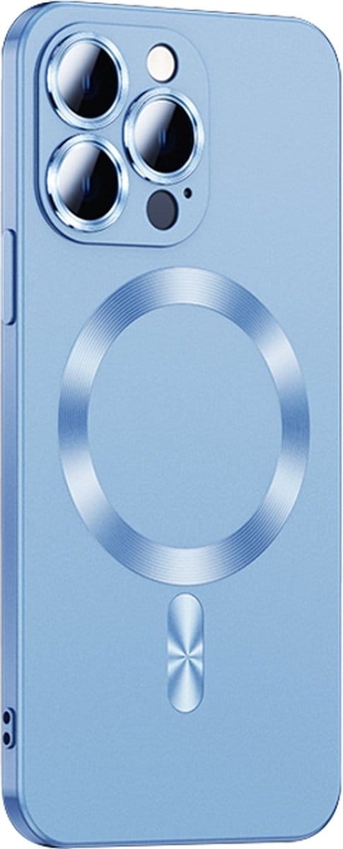 iPhone 13 PRO MAX hoesje - Dun Design - Magsafe compatible - Case cover - Shock Proof - Lichtblauw - Provium