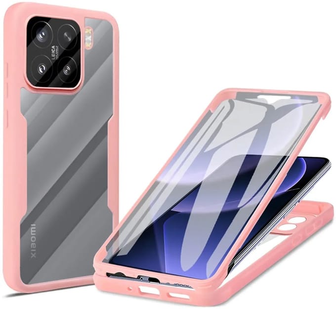 Hoesje geschikt voor Xiaomi 15 - Techsuit ColorVerse 360 Case met Screenprotector - Roze