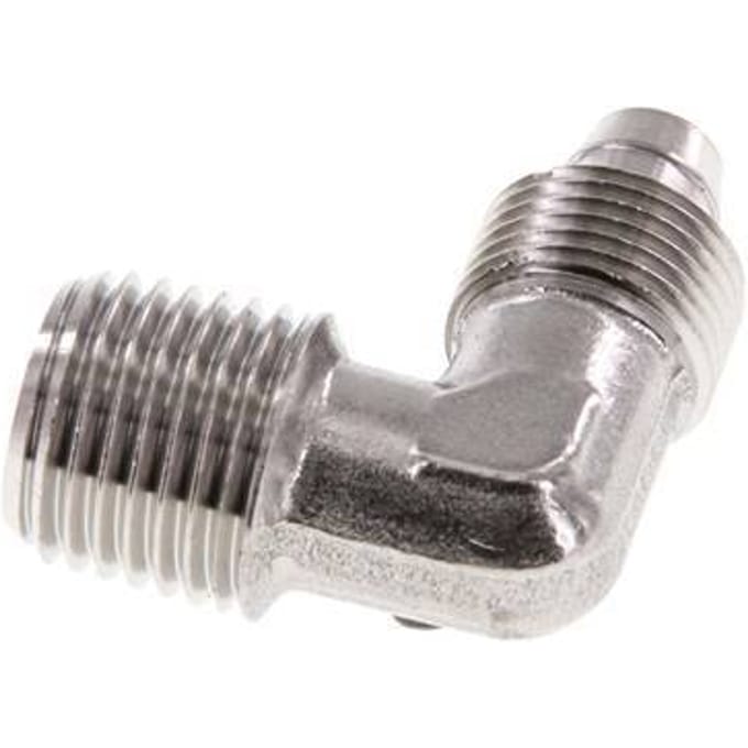 8x6 & R1/4'' RVS 1.4404 L-Opsteekkoppeling Buitendraad