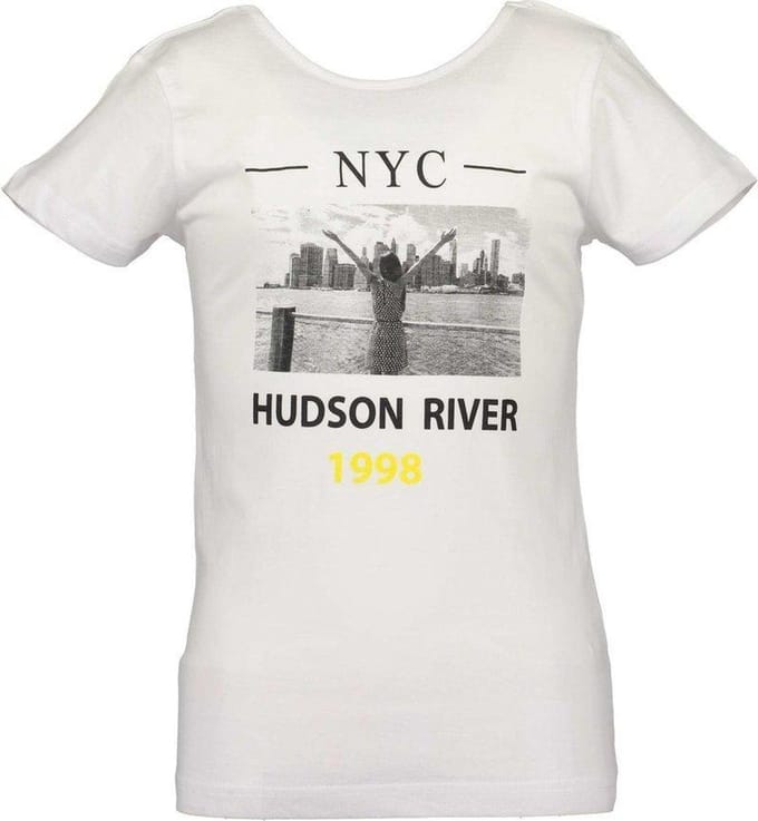 Blue Seven meiden t-shirt - wit - Maat 176