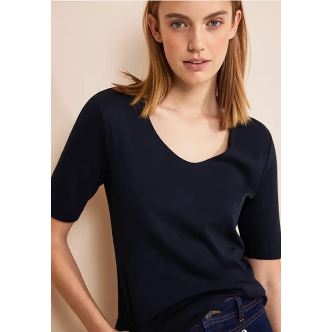 T-shirt met V-hals
